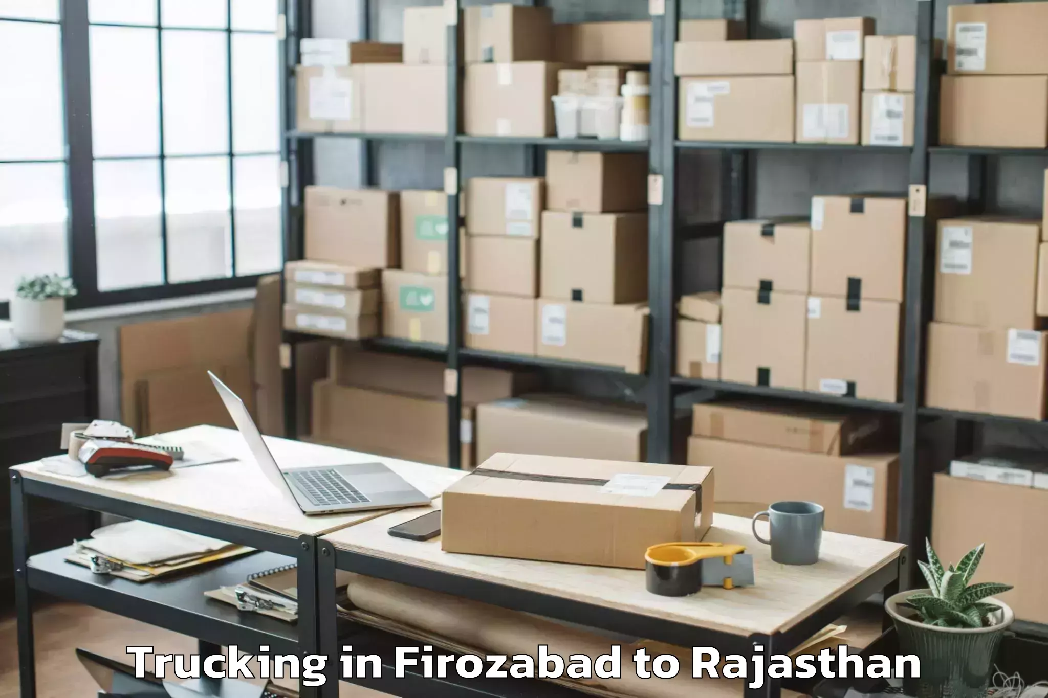 Easy Firozabad to Ringas Trucking Booking